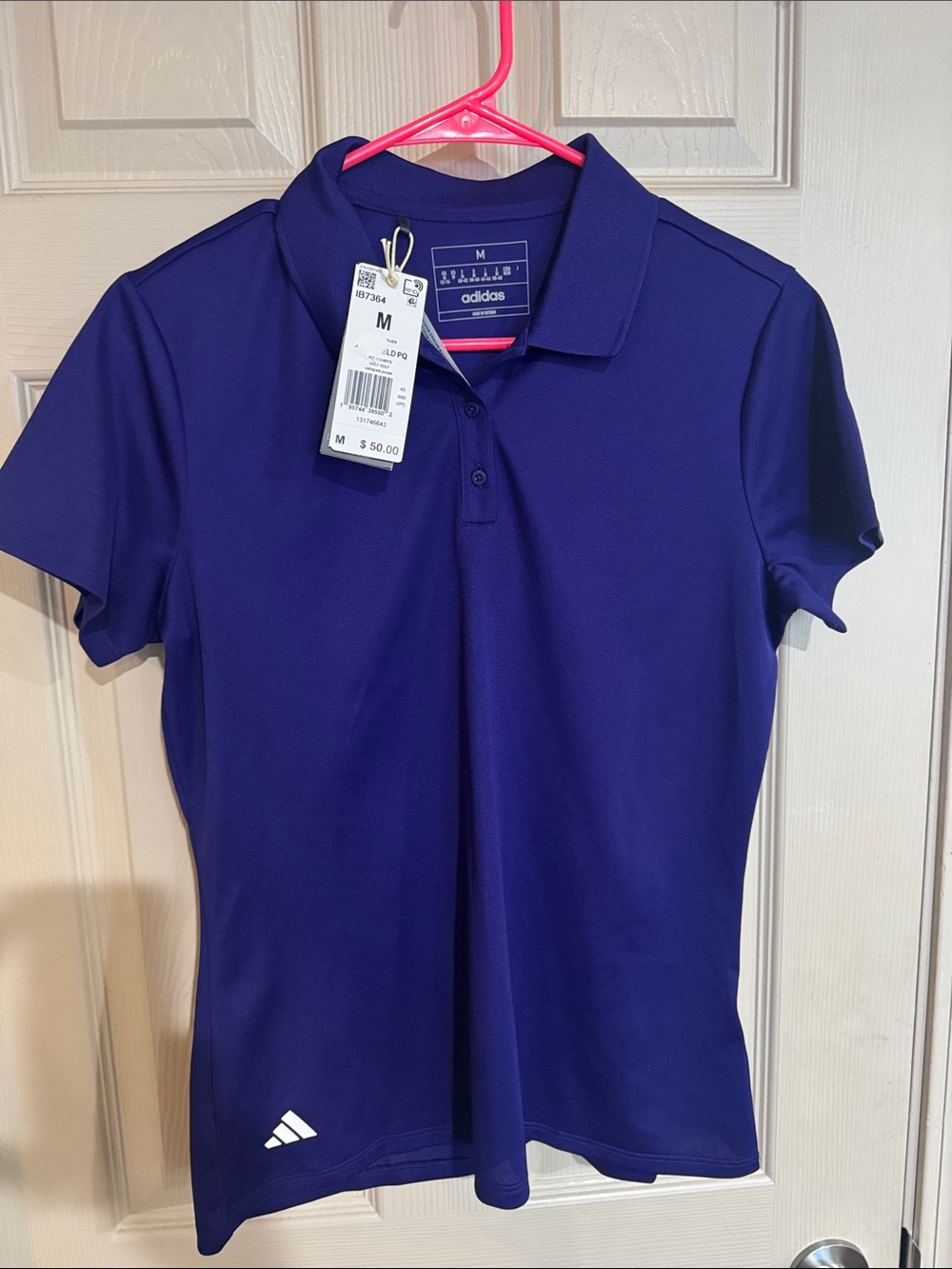 adidas Women's Royal Purple Polo Shirt - Sport Performance Top